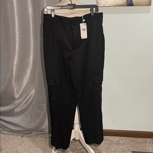 Mango women’s Black Cargo Trousers size 12